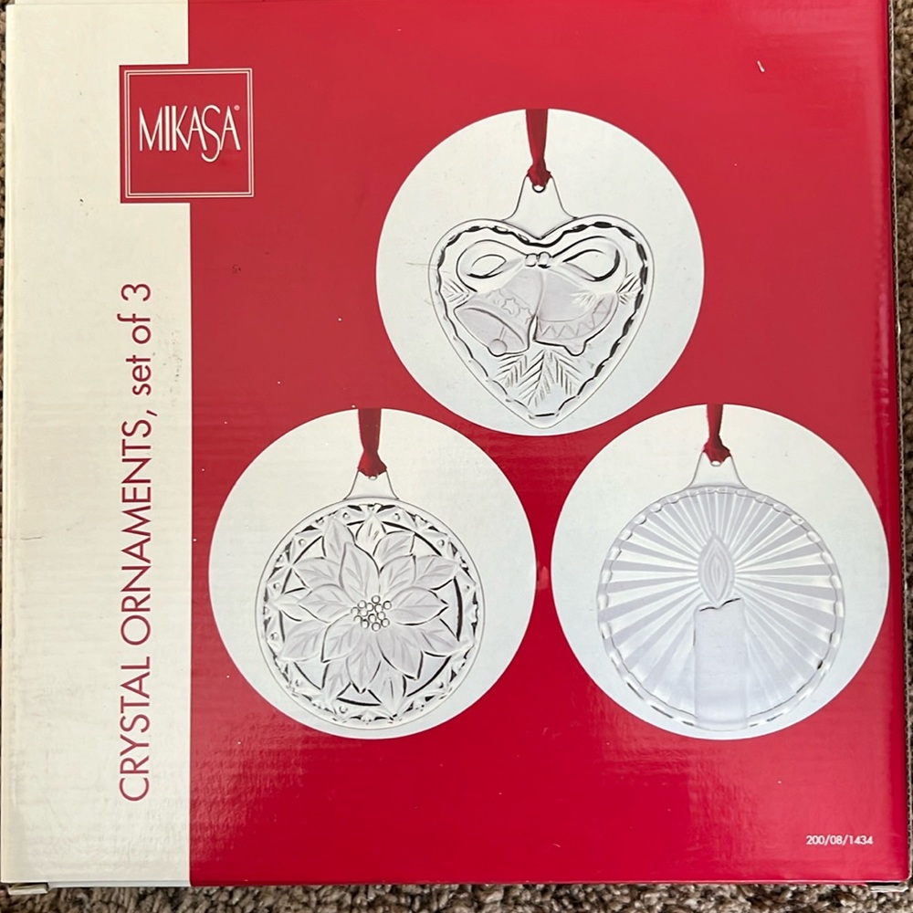 Mikasa crystal ornaments